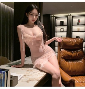 FEE ET MOI - Paris Lover Sheer Fantasy Dress (Pink)